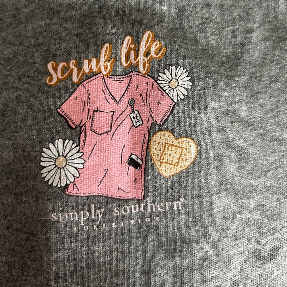 Simply Southern Scrub Life Shirt size small